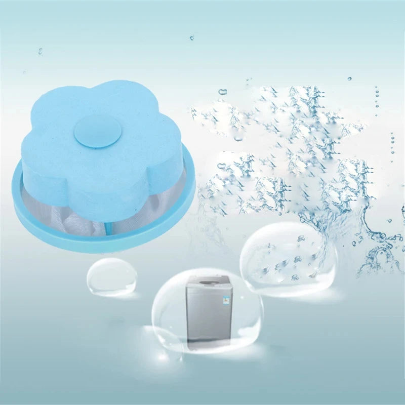Laundry Pet Hair Catcher Floating Filter Mesh Washing Machine Clothes Cleaning Ball Reusable Hair Catcher Remover Laundry Tools