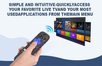 Replacement Remote Control Only for All Roku TV, Compatible for TCL Roku/Hisense Roku/Onn Roku Series Smart TVs