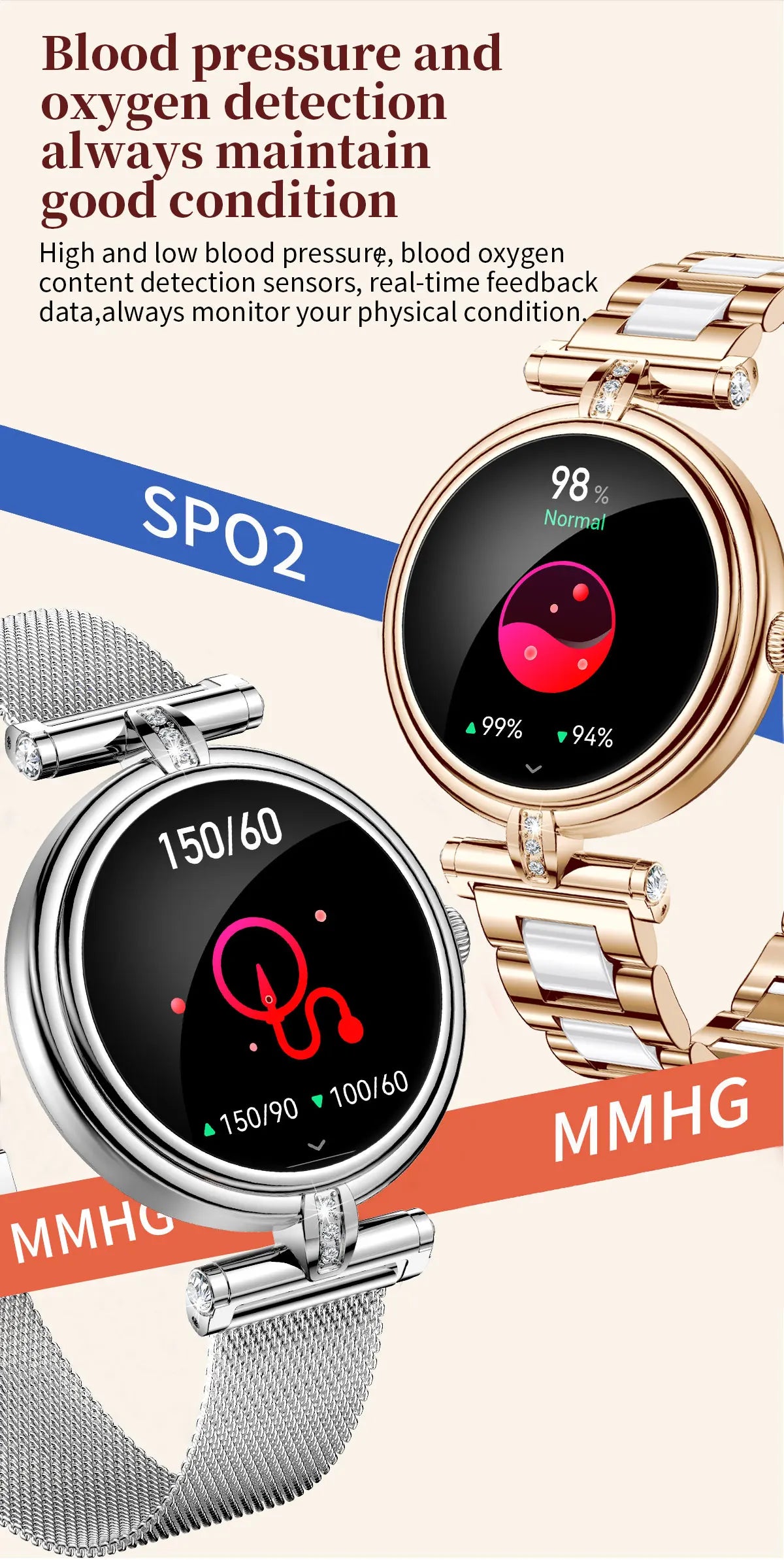 Ladies Smart Watch AK62 Women Bluetooth Call Custom Dial Steel Wristwatch Smartband Fitness Sports Tracker Smartwatches