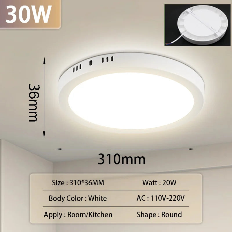 Led Ceiling Lamp Modern Ceiling Chandelier 220V Led Panel Lighting Fixture For Bedroom Kitchen Home Ultra Thin Ceiling Lights