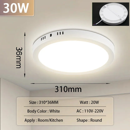 Led Ceiling Lamp Modern Ceiling Chandelier 220V Led Panel Lighting Fixture For Bedroom Kitchen Home Ultra Thin Ceiling Lights