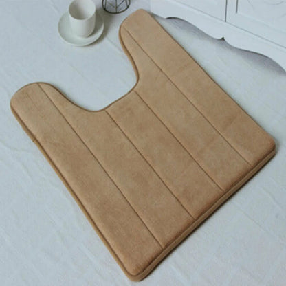 Bathroom Toilet Accessories Parts Water Absorbing Mats Toilet Mats Toilet Floor Mats 1pc Coral Fleece Hot Sale