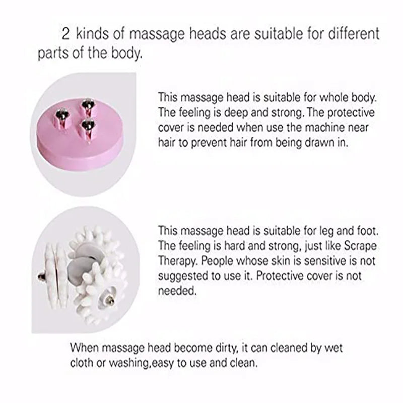 3D Roller Device Weight Loss Fat Remove Roller Massage Anti-Cellulite Massager Infrared Electric Body Slimming&Relaxing Muscle