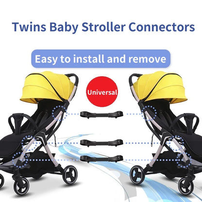 Twin Baby Stroller Connector Universal Joints Infant Cart Secure Straps Adjustable Linker Hook Safety Baby Stroller Accessories