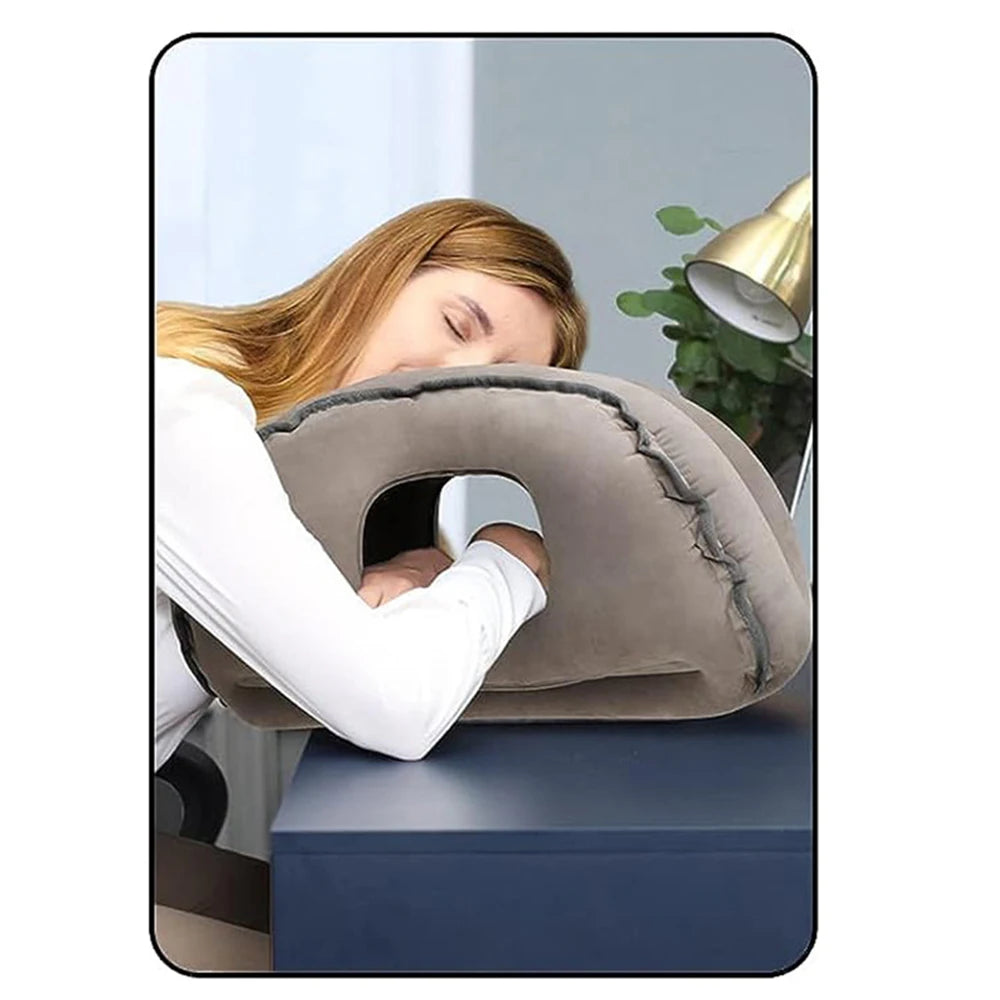 Inflatable Travel Neck Air Pillow Headrest Support Cushion Soft Sleep Pillows for Airplane Sleeping Car Train Office Home 바디필로우