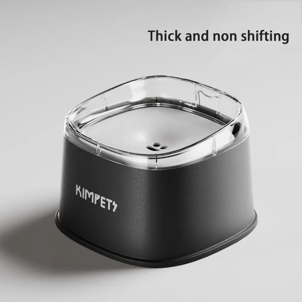 Non-Wetting Mouth Pet Floating Bowl Anti-Tip Spill Proof Pet Water Bowl 2000ML Large Capacity Dogs Slow Drinking Bowl