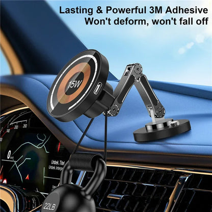Magnetic Wireless Car Charger Phone Fast Car Charing Air Vent Mount Station For Iphone 15 14 13 12 Pro Max Magnet Phone Holder