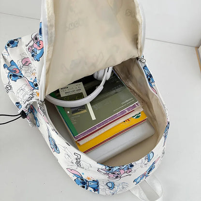 New Student Backpacks Stitch Printed Schoolbags Trendy Backpacks Large-capacity Lightweight Student Casual Bags Anime Schoolbags