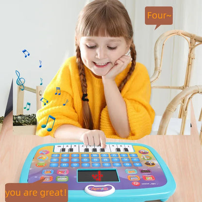 English Early Education Tablet Learning Machine with Functional Generate Sound and Light Touch Screen Tablet Toys for Kids