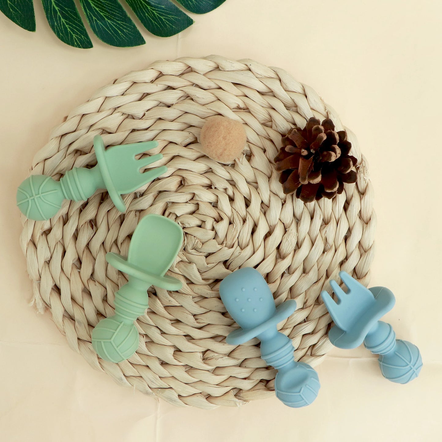 Fashion New 4-Pack Silicone Toddler Spoon Cutlery - Baby Feeding Supplies Toddler Food Supplies, Noodles, Perfect Christmas Gift