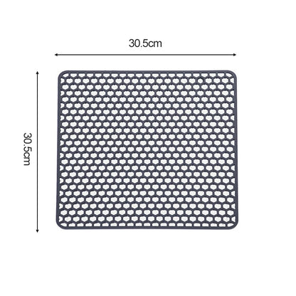 Silicone Sink Mat Sink Protectors for Kitchen Sink, Sink Mat Grid Non-Slip Folding Sink for Bottom of Farmhouse Porcelain Sink