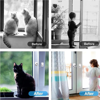 Self Adhesive Cabinet Lock Window Safety Lock Child Safety Cable Lock Cable Restrictor Lock Baby Window Restrictors Cabinet Lock