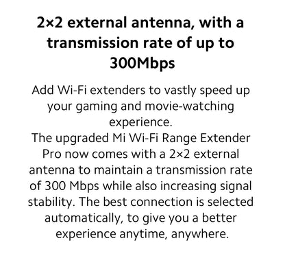 New Original Xiaomi Wifi Amplifier Pro 300M 2.4G Repeater Network Expander Range Extender Roteader Mi Wireless Wi-Fi Router