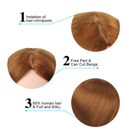 80% Real Hair Doll Head For Hairstyles Mannequin Head Hair Training Head Braid Hairdressing Practice Hair Styling Child Gift