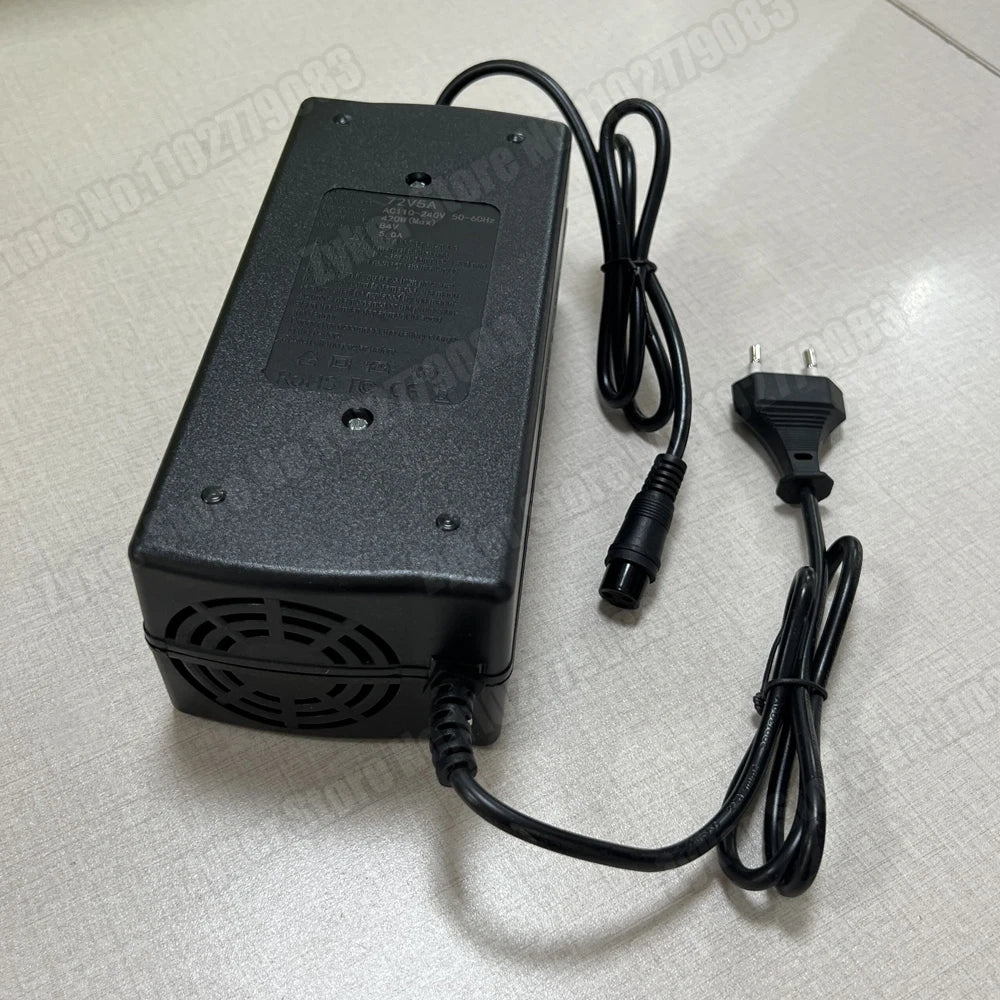 36V 48V 60V 72V Charger 2A 5A Lithium Battery Pack 42 54.6 67.2 84V 10 13 16 20S Smart Intelligent Fast Charging Charger EU Plug