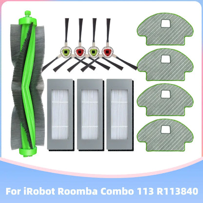 For iRobot Roomba Combo 111 / 113 R113840 Main Side Brush Hepa Filter Mop Cloths Replacement Part Robot Vacuums Accessory