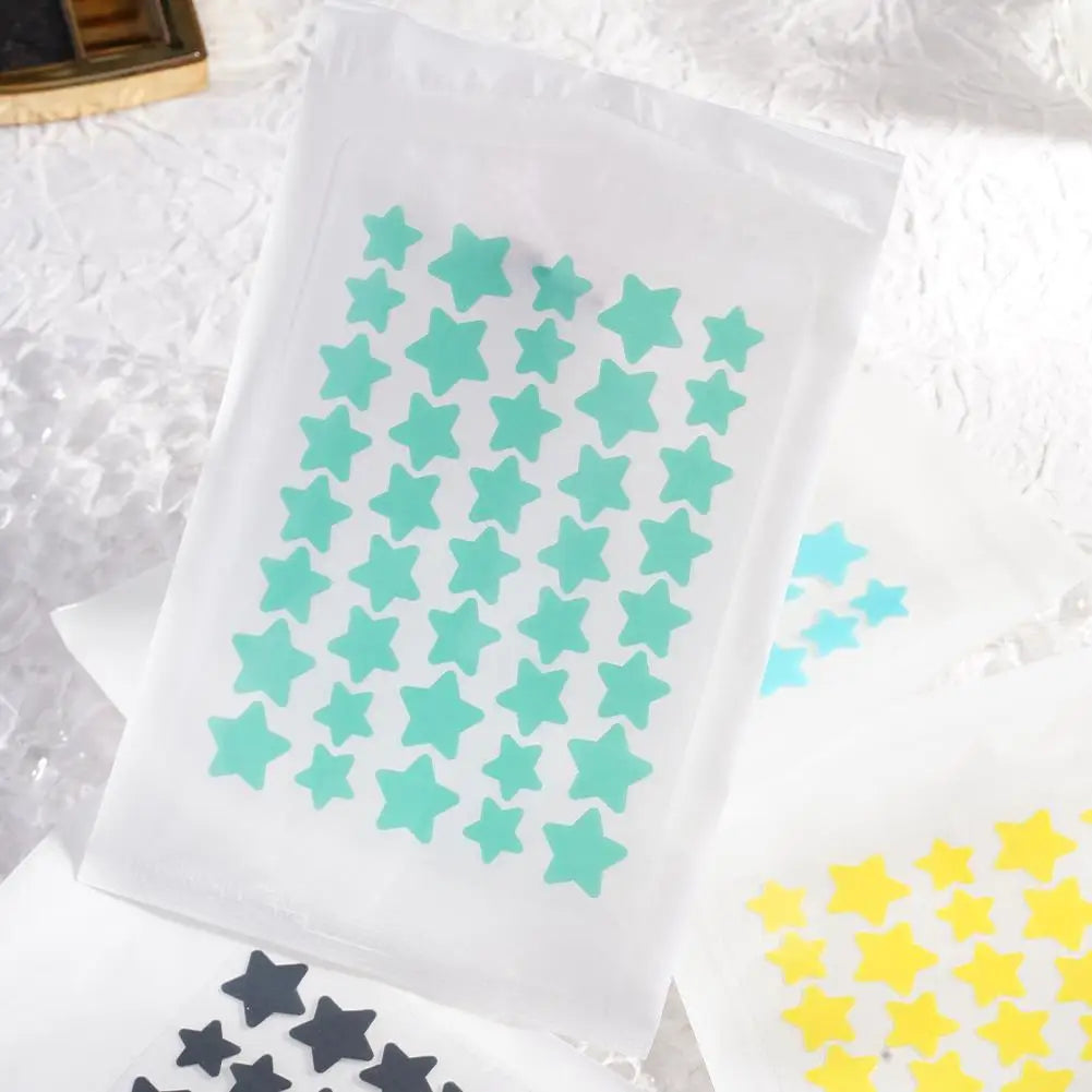 40pcs Colorful PE Pimple Patches Cute Star Shaped Pimple Cover Sticker Invisible Pimple Cover Removal Pimple Patch