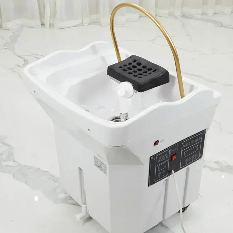 Japanese style convenient cleaning shampoo bed, lightweight shampoo basin, reclining shampoo basin, head spa shampoo basin