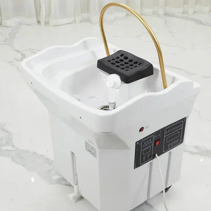 Japanese style convenient cleaning shampoo bed, lightweight shampoo basin, reclining shampoo basin, head spa shampoo basin