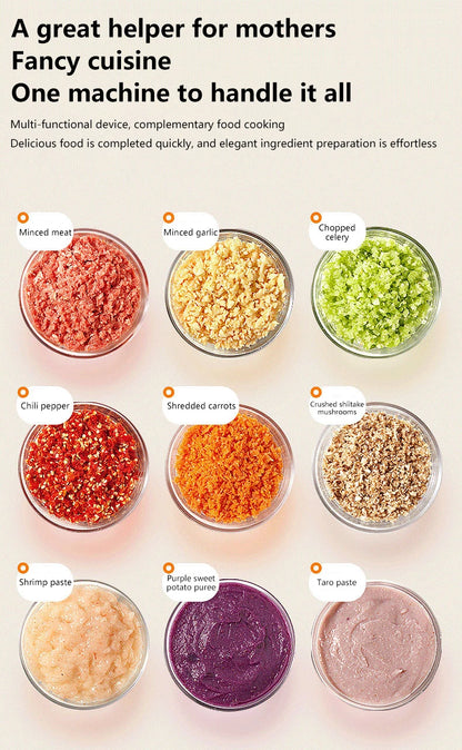 Multi functional food processor, household food processor, baby food grinder, garlic puree blender, kitchen tool