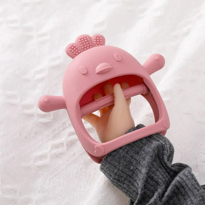 Baby Silicone Teethers Animal Food Grade Silicone Baby 0-12 Toys Silicone Teeth Grinding Stick Newborn Pacifier Accessories Toys