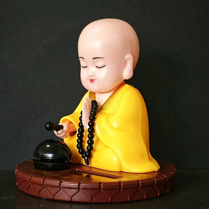 Solar Powered Little Monk Car Accessories, Car Shaking Little Monk Car Interior Accessories, Toy Accessories