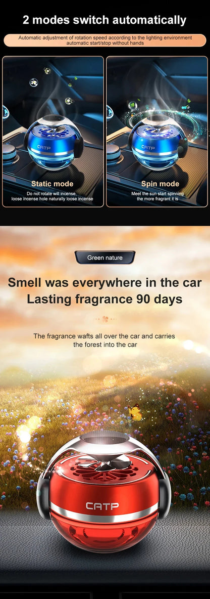 Car air freshener Solar Rotating Aroma Diffuser Home/car/bedroom/Perfumes Car perfumes decorations and accessories that men like