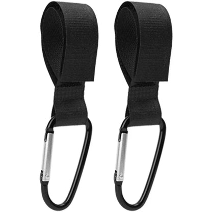 2/1pcs Baby Stroller Hook Clip Aluminum Alloy Carabiner Cart Organizer Diaper Bag Shopping Pram Hook Hanger Stroller Accessories