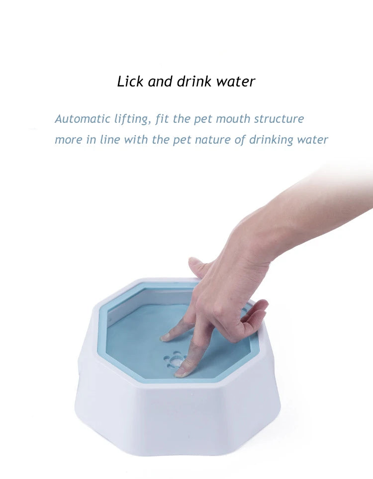 Anti-splash Water Bowl Dogs Drinker Slow Drinking Bowl Non-Wetting Mouth Anti-Overflow Water Feeding Dog Waterer Pet Accessories