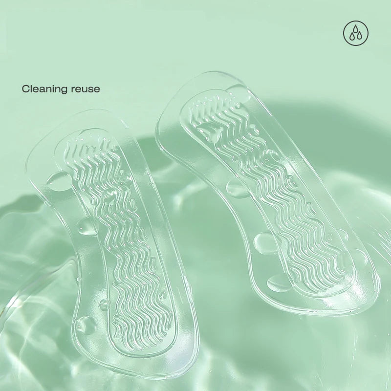 1 Pair Silicone Heel Stickers Heels Grips for Women Men Anti Slip Heel Cushions Non-Slip Inserts Pads Foot Heel Care Protector