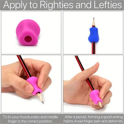 5-10pcs Writing Corrector Finger Posture Correction Tool Trainer Children's Pen Writing Assistant Grip Suit Student Stationery