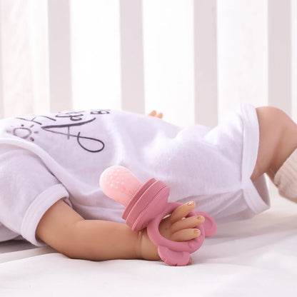 Baby Rabbit Fruit Feeder Set Food Supplement Nursing Feeder BPA Free Silicone Feeding Freezer Tray Tableware Fresh Food Feeder