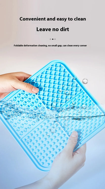Pet Dog Cat Licking Pad Licking Pad Anti Choking Slow Food Utensils Slow Food Bowl Licking Plate Pet Cat Yogurt Meal Mat