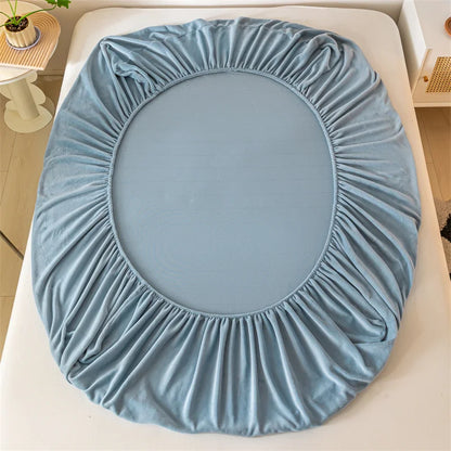 Velvet Thermal Mattress Cover, Plush Fabric Sheets For Winter, Bed Cover, Bed Sheets Set For Single Double King Queen Bed120x200