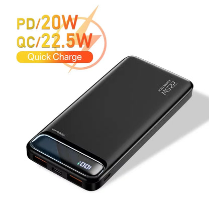 Power Bank 20000mAh 22.5W SCP Portable Charger Powerbank 10000 mAh External Battery PD 20W Fast Charging For iPhone 13 Xiaomi mi