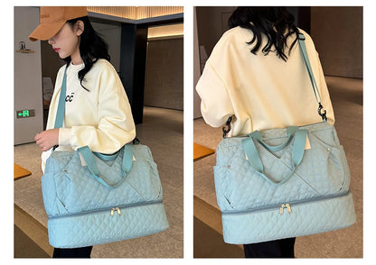 Large Capacity Travel Bags Luggage Organizer Bag Handbag Waterproof Portable Foldable Travel Clothes Storage Bag Shoulder Bags