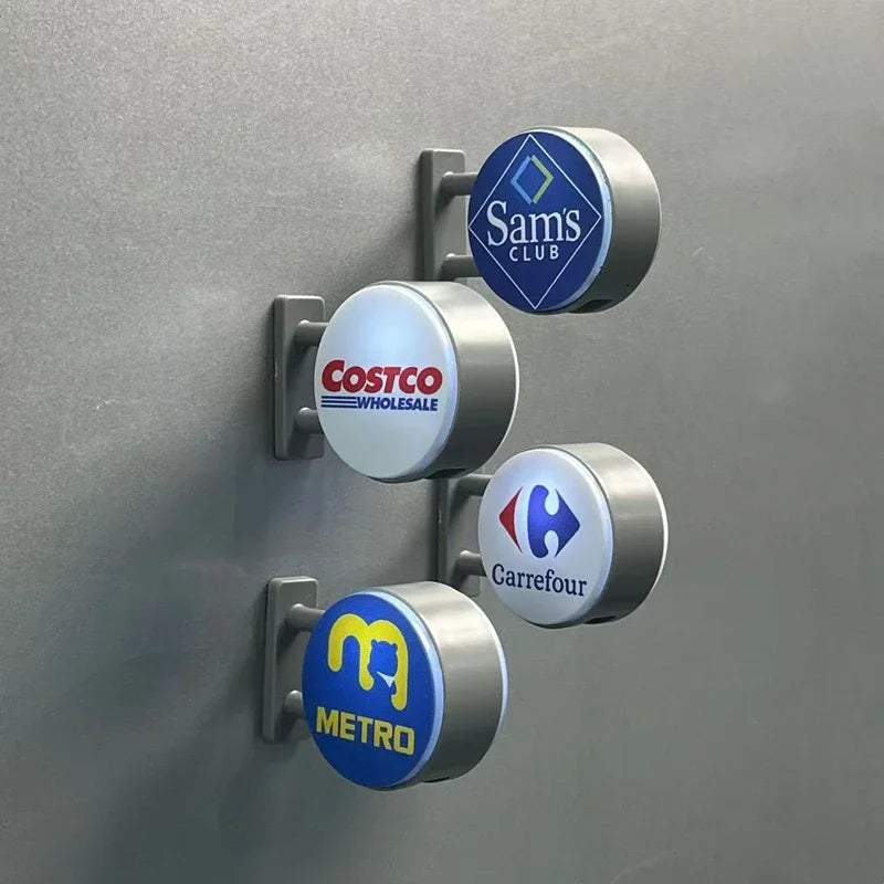 Room Decoration Fridge Magnets Coffee Shop Luminous Light Boxes Creative Convenience Store Light Signs Home Decorative Ornaments