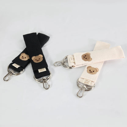 2 pieces of baby stroller hooks, baby stroller clips, diaper bags, scooter baby stroller accessories hooks cartoon bear