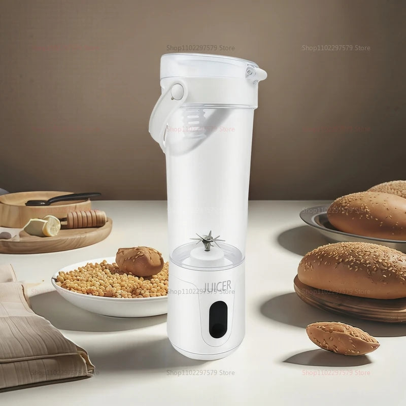 Portable Blender 4000mAh 600ML USB Rechargeable Electric Juicer for Smoothies Personal Fruit Mixer Compact Outdoor Fruit Blender