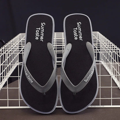 2022 Summer Flip Flops Men's Fashion Flip Flops Non Slip Bathroom Bath Slippers Beach Slippers Men Slippers Men Shoes