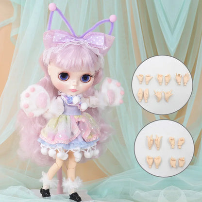 ICY DBS Blyth Doll Cute Combination Including Clothes Shoes Hand Set AB Cosplay Dressing 1/6 BJD Anime Girl OB24