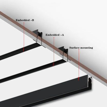 Magnetic Track Light Grille Flood Lamp Modern Embedded Flexible Linear Fixture LED Spotlight DC48V Ceiling Indoor Living