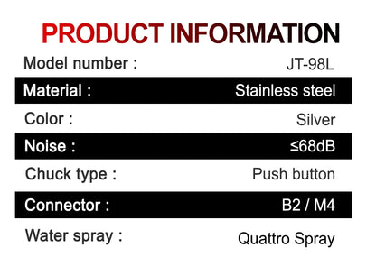 Dental 5 LED Light High Speed Handpiece 5 Water Sprays 2/4 Air Turbine Holes Dental Material