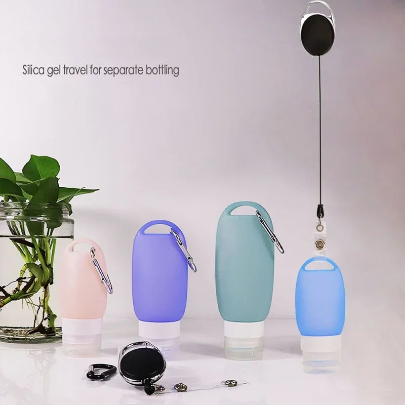 40/60/90ML Silicone Travel Bottles Leak Proof Refillable Travel Accessories Toiletries Containers Travel Cosmetic Tube #