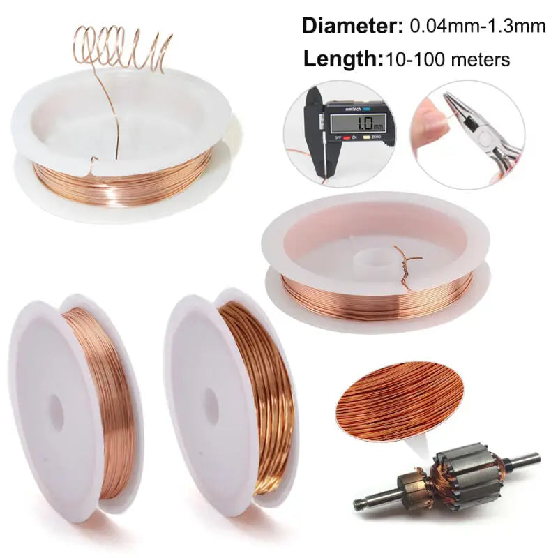 copper lacquer wire0.1mm -1mmCable Copper Wire Magnet Wire Enameled Copper Winding Wire Coil Copper Wire