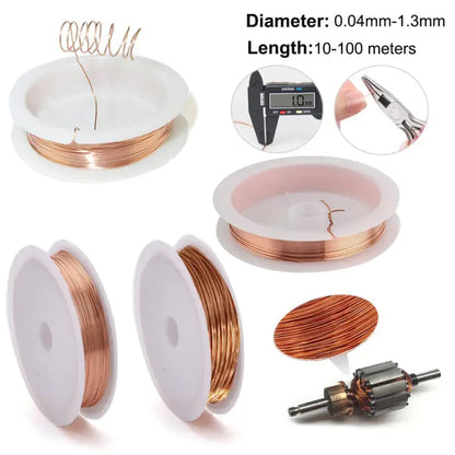 copper lacquer wire0.1mm -1mmCable Copper Wire Magnet Wire Enameled Copper Winding Wire Coil Copper Wire