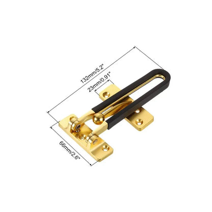 Durable Zinc Alloy Sliding Door Catch Solid Bolt Mute Door Buckle Anti-rust Security Door Hasp Bedroom