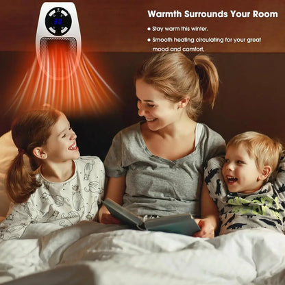 500W Portable Heater Electric Heater with Adjustable Thermostat Timer and Led Display Home Electric Heater Household Appliances