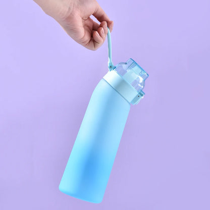 650ML Scent Flavored Water Bottle Leak-Proof with 7 Flavor Pods Air Water Up Bottle Portable for Travel Climbing Hiking