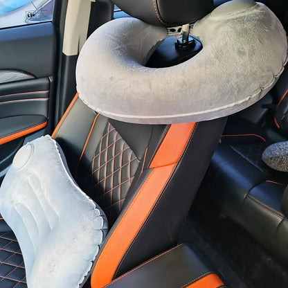 Inflatable Pillow - Compressible Portable Neck Cushion, For Travel, Home, Office & Camping - Multifunctional, Comfortable